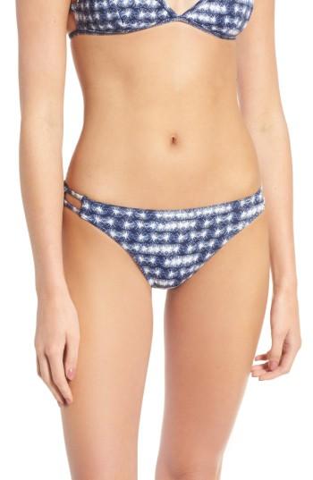 Women's Rvca Sky Lights Print Bikini Bottoms - Blue