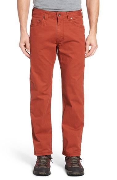 Men's Prana 'bronson' Straight Leg Stretch Canvas Pants X 30 - Orange