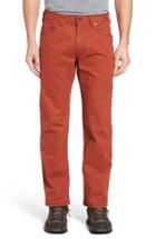 Men's Prana 'bronson' Straight Leg Stretch Canvas Pants X 30 - Orange