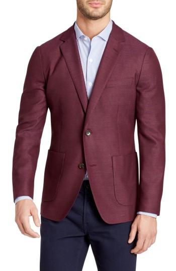 Men's Bonobos Slim Fit Wool Blazer R - Burgundy