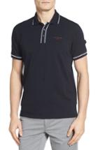 Men's Ted Baker London Playgo Piped Trim Golf Polo (s) - Black