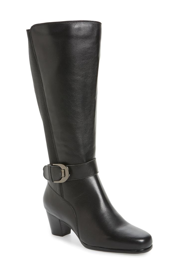 Women's David Tate Bonita 18 Boot .5 Ww - Black