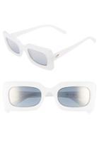 Women's Le Specs 50mm Rectangle Sunglasses - Salt