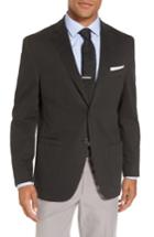 Men's Jkt New York Trim Fit Stretch Cotton Blazer S - Black