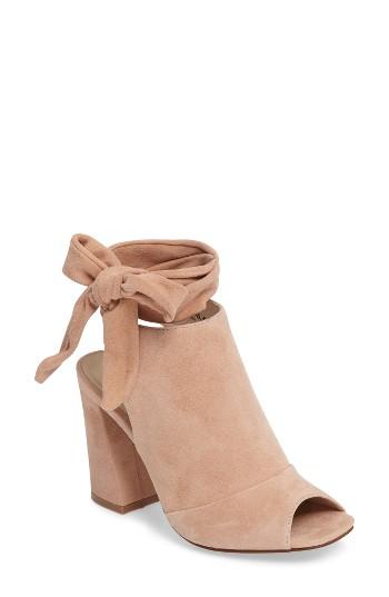 Women's Kristin Cavallari Leeds Peep Toe Bootie M - Beige