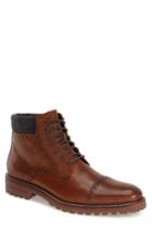 Men's J & M 1850 'karnes' Brogue Cap Toe Boot M - Brown