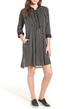 Women's James Perse Check Shirtdress - Black