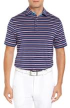Men's Bobby Jones Xh20 Coney Stripe Stretch Golf Polo, Size - Blue