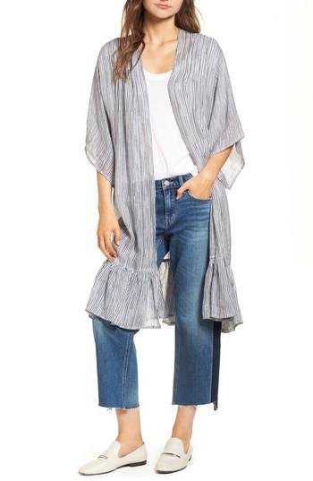 Women's Treasure & Bond Ruffle Topper, Size - Blue
