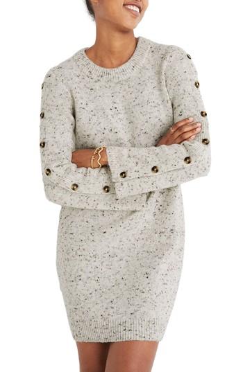 Women's Madewell Donegal Sweater Dress - Ivory