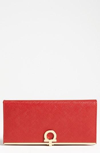 Women's Salvatore Ferragamo 'icona' Leather Wallet -