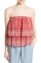 Women's Joie Lyana Tiered Strapless Top - Red
