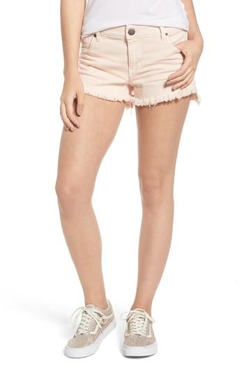 Women's Sts Blue Step Hem Denim Shorts - Pink