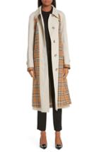 Women's Burberry Guiseley Check Trench Coat - Grey