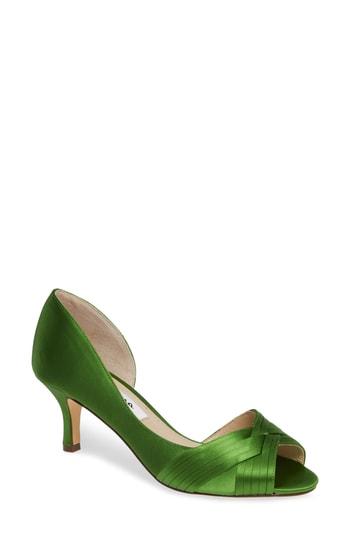 Women's Nina Contesa Open Toe Pump M - Green