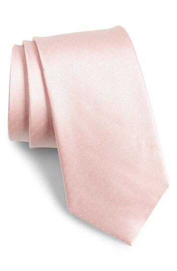 Men's The Tie Bar Mini Dots Silk Tie, Size X-long X-long - Pink