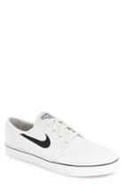 Men's Nike 'zoom - Stefan Janoski Sb' Canvas Skate Shoe .5 M - White