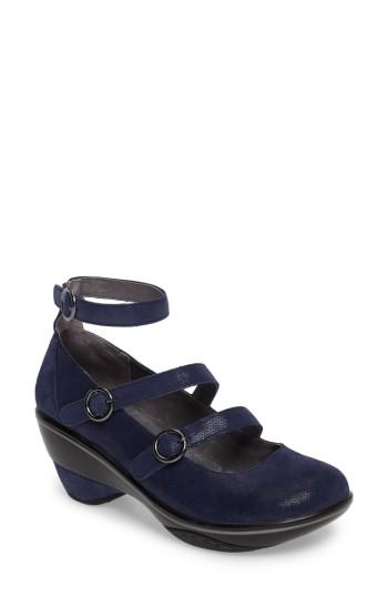 Women's Jambu Penelope Triple Strap Pump .5 M - Blue