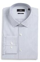 Men's Boss Jenno Slim Fit Print Dress Shirt .5 - White