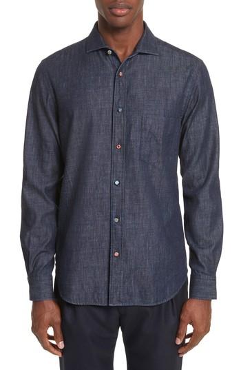 Men's Paul Smith Chambray Shirt - Blue