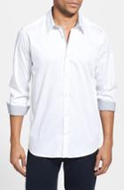 Men's Ted Baker London 'plancuf' Modern Slim Fit Stretch Sport Shirt (m) - White
