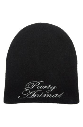 Women's Alexander Wang Party Animal Wool & Cashmere Beanie - Black