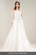 Women's Jesus Peiro Off The Shoulder Bow Waist Gown, Size In Store Only - Ivory
