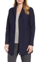 Women's Eileen Fisher Long Knit Jacket, Size - Blue