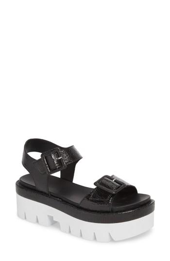 Women's Kendall + Kylie Wave Platform Sandal .5 M - Black