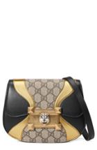Gucci Mini Osiride Gg Supreme & Leather Shoulder Bag - Black