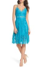 Women's Foxiedox Calla Geometric Lace Dress - Blue