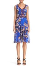 Women's Fuzzi Lace Trim Tulle A-line Dress