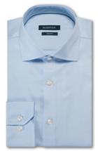 Men's Bugatchi Shaped Fit Solid Dress Shirt .5 - Blue