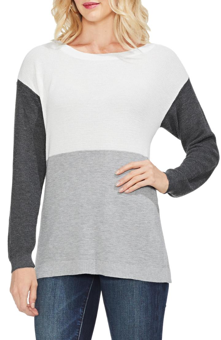 Women's Vince Camuto Colorblock Sweater - White
