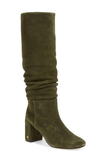 Women's Tory Burch Brooke Slouchy Boot M - Green