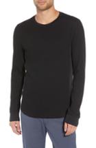Men's Vince Regular Fit Waffle Knit T-shirt, Size - Black