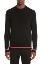 Men's Givenchy Iconic Canvas Trim Sweater - Black
