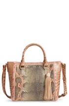 Brahmin Mini Arno Leather Satchel - Pink