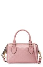 Gucci Small Top Handle Signature Leather Satchel - Red