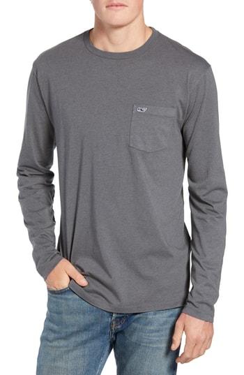 Men's Vineyard Vines Overdye Heather T-shirt, Size - Grey