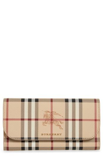 Women's Burberry Harris Haymarket Check Calfskin Wallet -