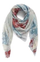 Women's Treasure & Bond Patched Bandana Scarf, Size - Red