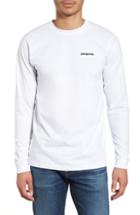 Men's Patagonia Responsibili-tee Long Sleeve T-shirt, Size - White