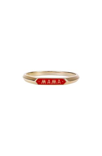 Women's Nora Kogan Mama Enamel Signet Ring