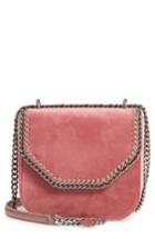 Stella Mccartney Mini Falabella Box Velvet Shoulder Bag - Red
