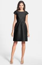 Women's Alfred Sung Woven Fit & Flare Dress - Black
