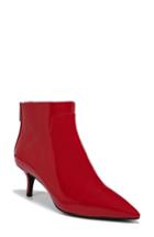 Women's Via Spiga Madilyn Pointy Toe Bootie M - Red