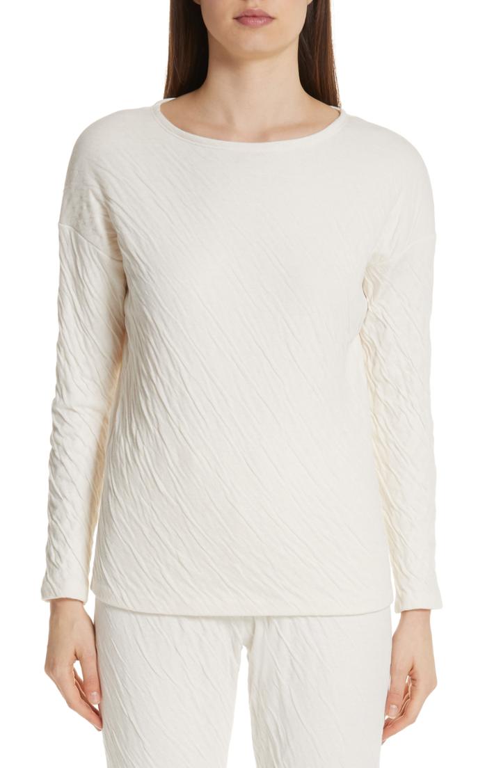 Women's Mansur Gavriel Wave Jersey Top - White