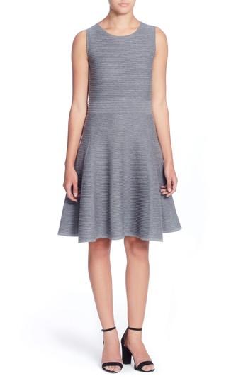 Women's Catherine Catherine Malandrino Trisha Fit & Flare Dress - Grey