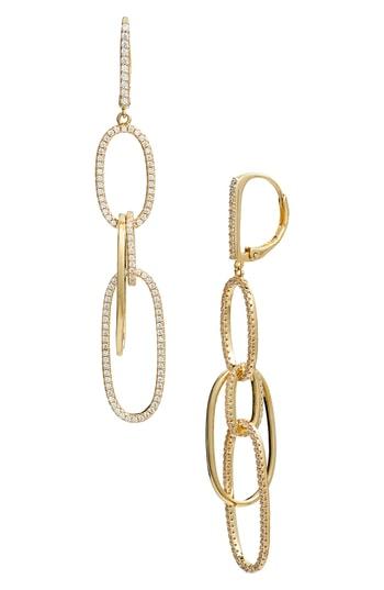 Women's Nordstrom Pave Intertwined Ovals Drop Earrings